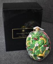 CIRCA 1997 CHRISTOPHER RADKO FIVE GOLDEN RINGS CHRISTMAS ORNAMENT W TAG AND BOX picture