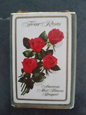 Four Roses Bourbon Distillers Congress Playing Cards Cell U Tone Finish Vintage picture