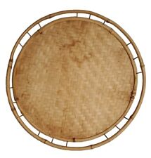 Bamboo Woven Rattan Wicker Tray 13-15