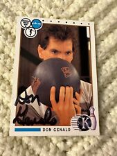 Signed Trading Card Don Genalo PBA Bowling Legend Autographed Kingpins 1990 picture