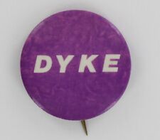 Lesbian Activist Button 1970 Gay Rights Pride Dyke Butch LGBTQ Feminist P1829 picture