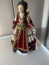 Vintage Handcrafted Greek Evelt Doll In Traditional Karagouna Costume  picture