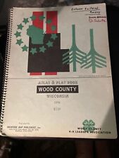 Vintage 1979 Wood County Wisconsin Atlas & Plat Book Marshfield Port Edwards picture