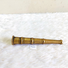 1920s Vintage Handmade Brass Tobacco Smoking Pipe Tobacciana Collectible M660 picture