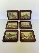 Brooks Brothers Drink Coasters London Landmarks Made In England Set of 6 Cork picture