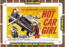 Metal Sign - 1958 Hot Car Girl Movie- 10x14 inches picture