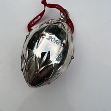 Waterford Lismore Bauble Ornament 2013 Silverplated & Bejeweled #159766 picture