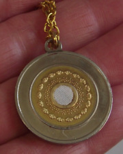 St Padre Pio Patron Saint Adolescence round relic medal pendant necklace picture