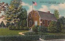  Postcard Nathan Hale Schoolhouse New London CT picture