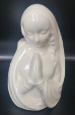Vintage Ceramic Blessed Virgin Mary Madonna Playing Planter picture