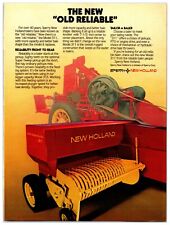 1980s New Holland Hay Balers - Original Print Advertisement (8in X 11in) picture