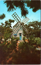 Windmill House Between Pines, Cape Cod Massachusetts - c1960s Chrome Postcard picture