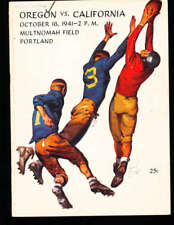 10/18 1941 Oregon vs California football program bx36 picture