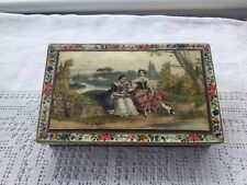 ANTIQUE PRETTY PICTURE FRENCH CHOCOLATIERS CHOCOLATE BOX 1880 SEDAN (ARDENNES) picture