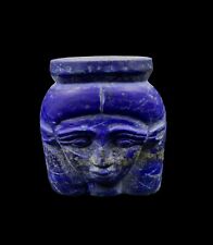 Unique Lapis lazuli piece of Goddess Hathor Head picture