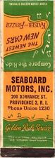 Seaboard Motors, Inc. Providence, Rhode Island Vintage Matchbook Cover picture