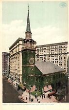 1905 Old South Meeting House and Old South Building Boston Postcard Unposted picture