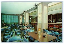 Lansing Michigan MI Postcard Jack Tar Hotel Caucus Room Pub Interior c1960's picture