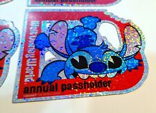 Aftermarket Walt Disney Annual Passholder Stitch in DIAMOND GLITTER 2024 magnet picture