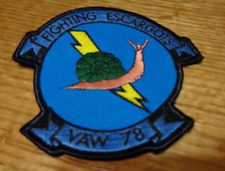 USN VAW-78 FIGHTING ESCARGOTS patch E-2 HAWKEYE AIRBORNE EARLY WARNING SQN picture
