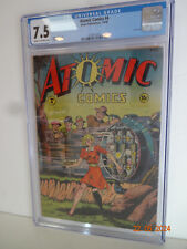 ATOMIC COMICS #4 1946 CGC 7.5 CREAM TO OFF-WHITE PAGES MATT BAKER ART picture