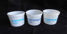 1970's AEROFLOT Soviet  Airlines Vintage Plastic on-Board LOGO Cups  picture