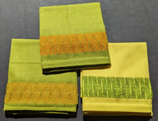 3 Vintage 1940's-1950's Huck Weave Swedish Weave Embroidery Towels picture