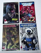 Lot of 4 DC/Marvel Graphic Novels: Batman Detective, Justice League, Dead Pool.. picture