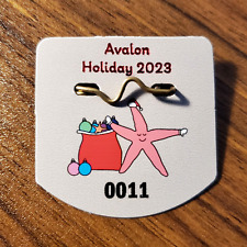 Avalon New Jersey 2023 Seasonal Holiday Beach Tag Badge AV NJ picture