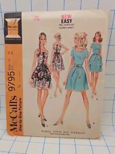 Vtg McCall's Sewing Pattern 9795 Misses Dress And Overskirt Size 14 36 Bust UC  picture