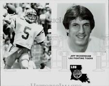 1984 Press Photo Jeff Wickersham, LSU Fighting Tigers football - afa04715 picture