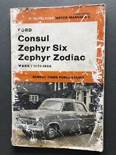 Vintage 1963 Ford Consul Zephyr Six & Zodiac Car Manual 1951-56 picture