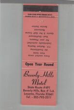 Matchbook Cover Beverly Hills Motel Lecanto, FL picture
