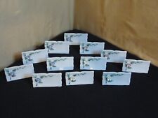 Vintage Lot of 12 Ceramic Name Plates Floral pattern picture