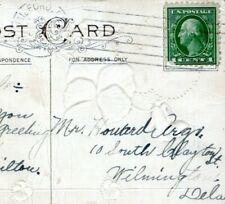 Milford Delaware Postmark Postcard to Wilmington Howard Argo Milton 1912 JR picture