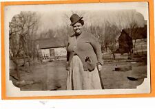Real Photo Postcard RPPC - Masculine Woman with Pipe - Possible Lesbian Interest picture