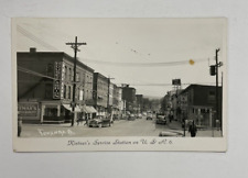 Towanda PA Main Street Kintner's Service Station USR6 1950 Vintage Postcard picture