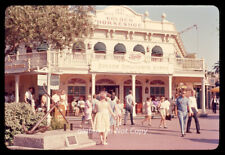 Orig 1966 SLIDE Scene w People Outside Golden Horseshoe Revue Disneyland CA picture