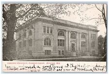 1907 Lawrence University Carnegie Library Appleton Wisconsin WI Postcard picture