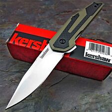 Kershaw Fraxion Tan G10 Fast Ball Bearing Flipper Blade EDC Folding Pocket Knife picture