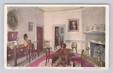 Postcard Mount Vernon Virginia Family Dining Room paintings George Washington picture