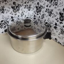 Salad Master 6 Qt Stock Pot Made in USA Stainless Steel Tri Clad 18-8 Vapo Lid picture