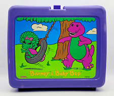 Vintage 1992 Barney & Baby Bop Lunch Box with Thermos Purple Lyons Group picture
