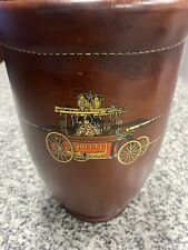 MCM 1950’s Loyal Papeete Leather Ice Bucket Reproduction of Fire Bucket 18