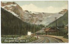 Glacier B.C. Canada ~ Glacier House & Railroad Depot Train Station 1912 picture