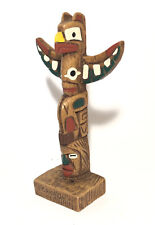 Totem Pole- 6” Colorful Resin. “Canada” Native American-Thunderbird. Canadian. picture