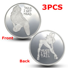3PCS Heads I get Tail Tails I get Head Adult Sexy Coins Lucky Gifts picture