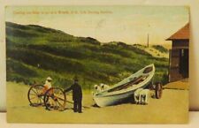 VINTAGE 1909 POSTCARD WRITTEN U.S LIFE SAVING STATION GLOUCESTER MA EXCELLENT picture
