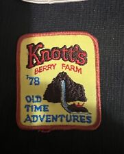 Knotts Berry Farm '78 Old Time Adventures Patch Vtg Rare Timber Mtn Log Ride New picture