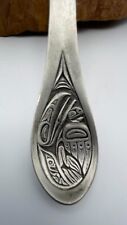 BOMA  Fine Pewter Totem Pole Spoon Handle 6 1/4 